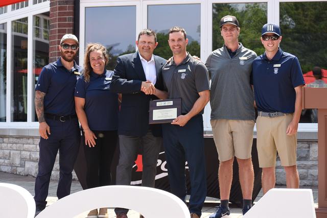 2025_National_Tournaments_Photos/Colin Young Presenting Ryan Vlahek & Team at Burlington