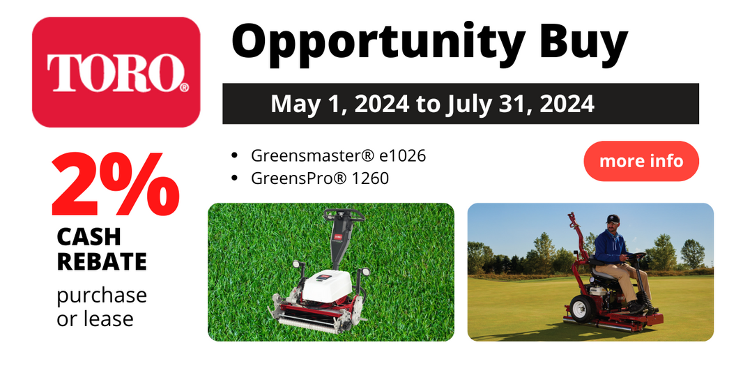 Golfmax/Toro Opp May 1 - July 31 2024