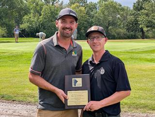 MGSA/2026 Jarret presents Steven McMaster his NT Plaque MGSA/2026 Jarret presents Steven McMaster his NT Plaque
